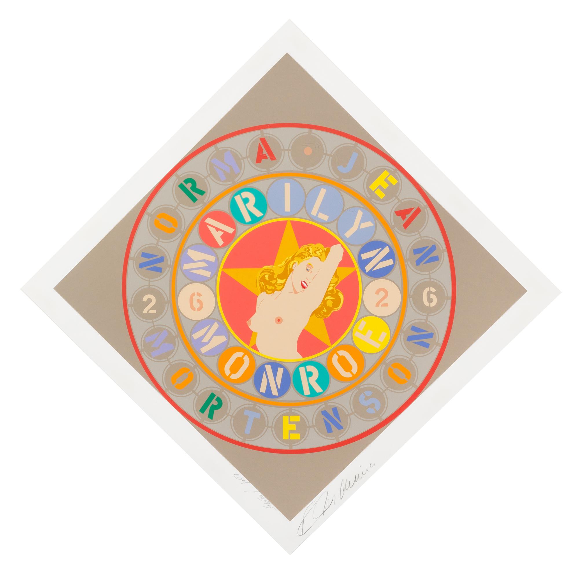 Robert Indiana, (American, b. 1928), Marilyn Monroe, (from The American Dream portfolio), 1997