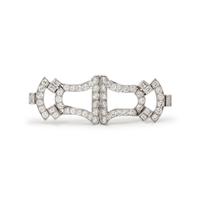 DIAMOND DOUBLE CLIP BROOCH
