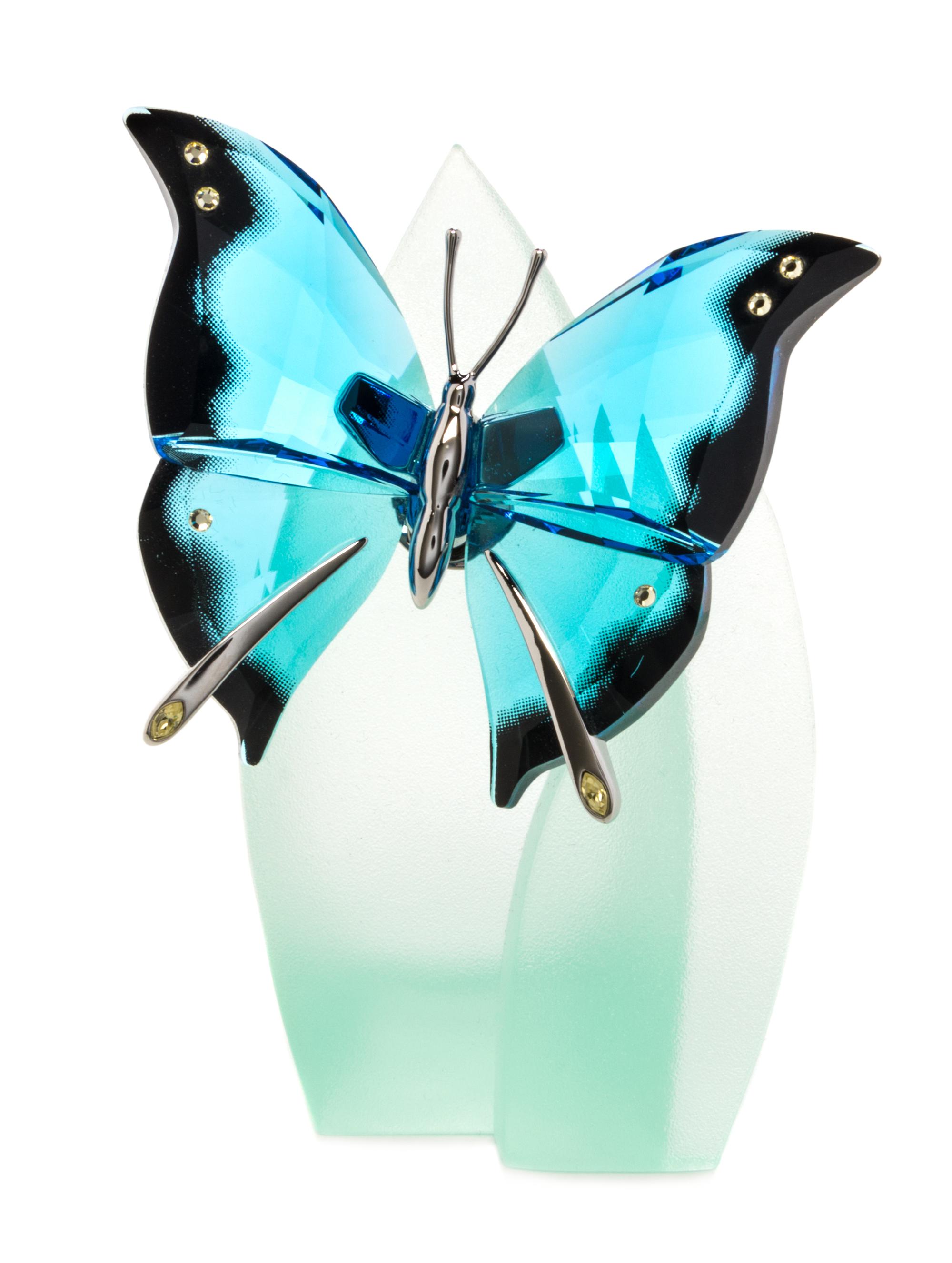 A Swarovski Model of a Butterfly Width 2 5/8 inches.