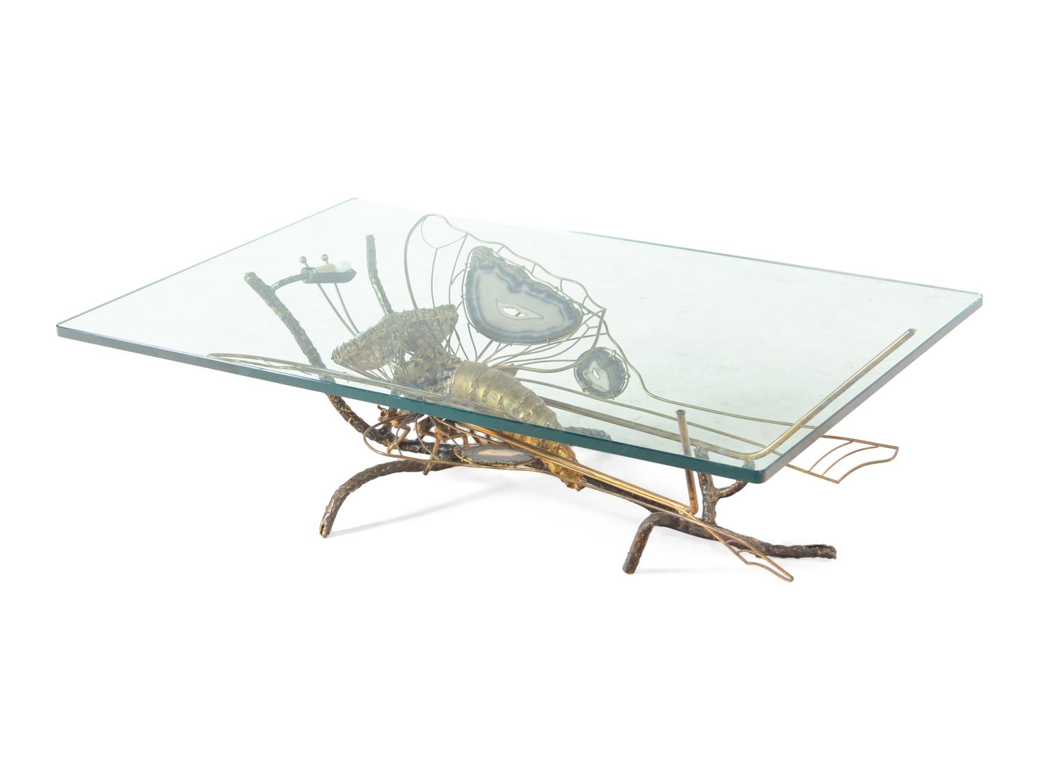 Brutalist 'Butterfly' Coffee Table