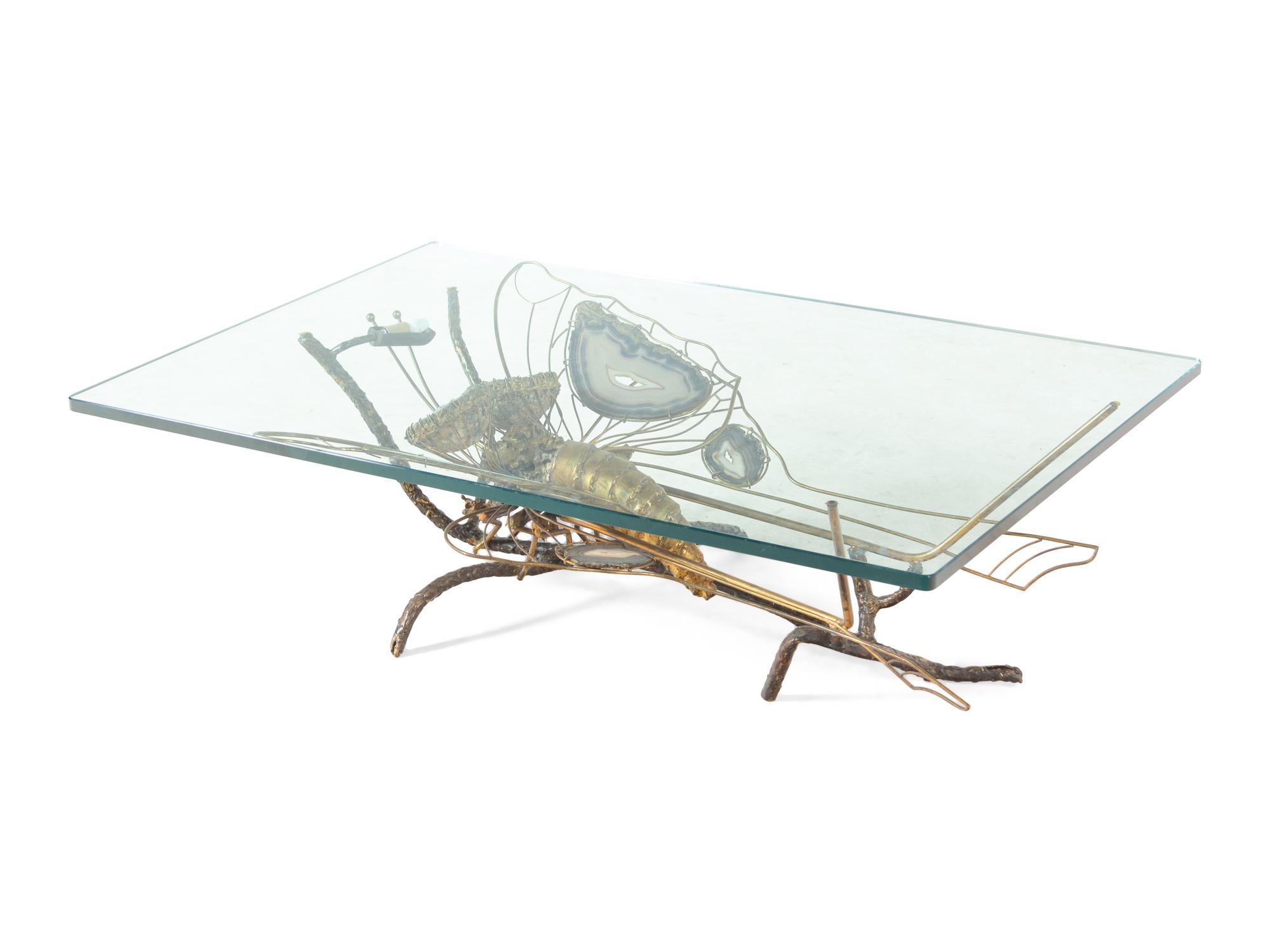 Brutalist 'Butterfly' Coffee Table