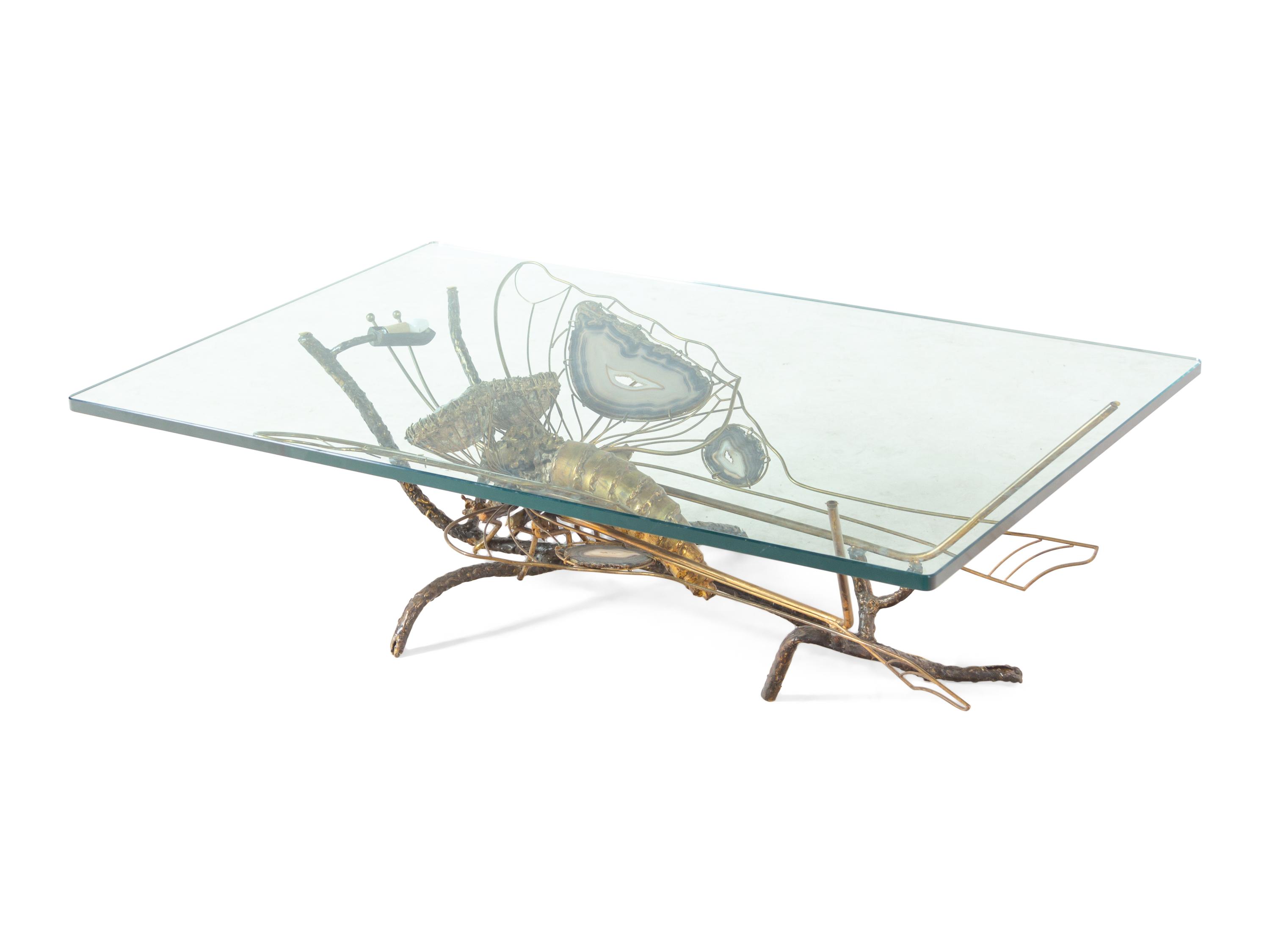 Brutalist 'Butterfly' Coffee Table