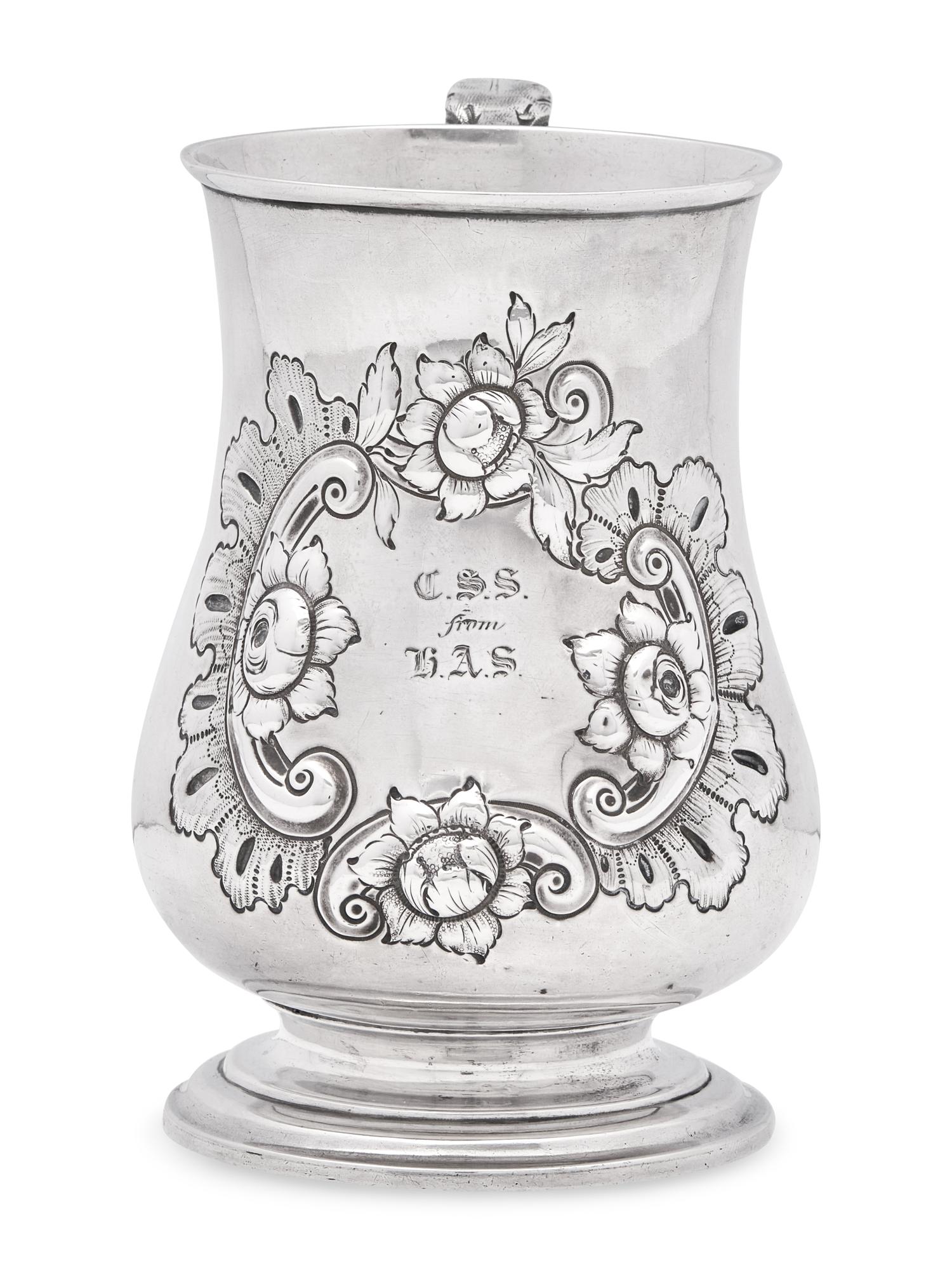 A Silver Cann, Joseph Richardson, Jr. (1752-1831), Philadelphia, PA, Circa 1770
