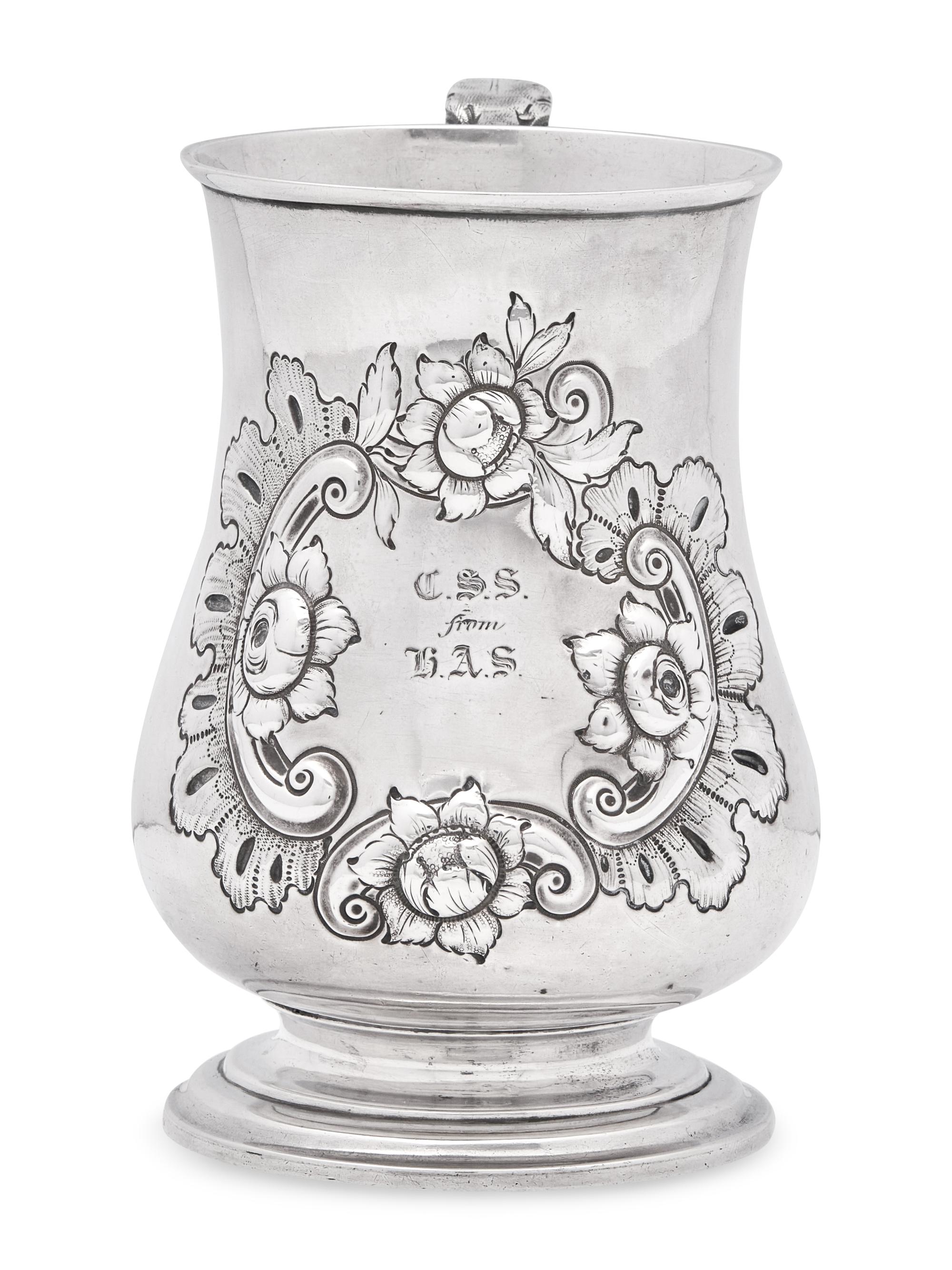 A Silver Cann, Joseph Richardson, Jr. (1752-1831), Philadelphia, PA, Circa 1770