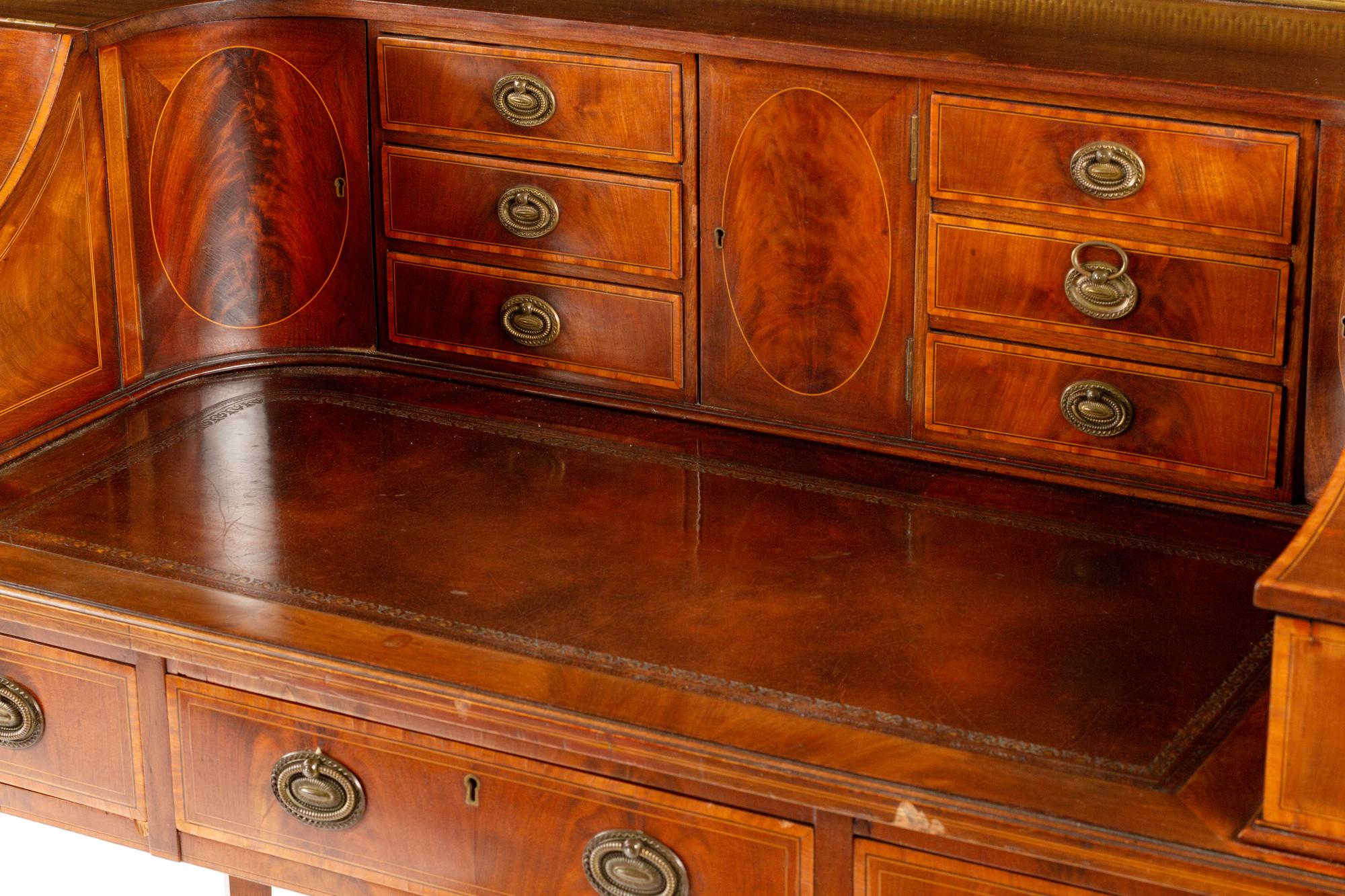 A Regency Style Mahogany Carlton House Desk