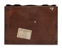A French Mother-of-Pearl and Brass Inlaid Amboyna Letter Box