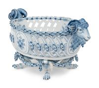 A Meissen Porcelain Reticulated Center Bowl