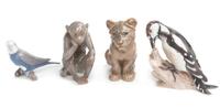 Four Bing & Grondahl Porcelain Figures Height of tallest 6 1/4 inches. — 20TH CENTURY