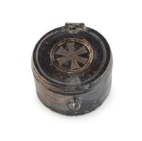 A Byzantine Gilt-Silver Lidded Pyxis
