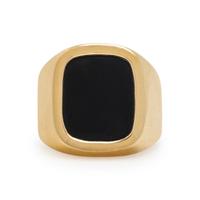 Yellow Gold and Onyx Ring
