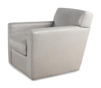 A Pair of Contemporary Leather-Upholstered Lounge Chairs