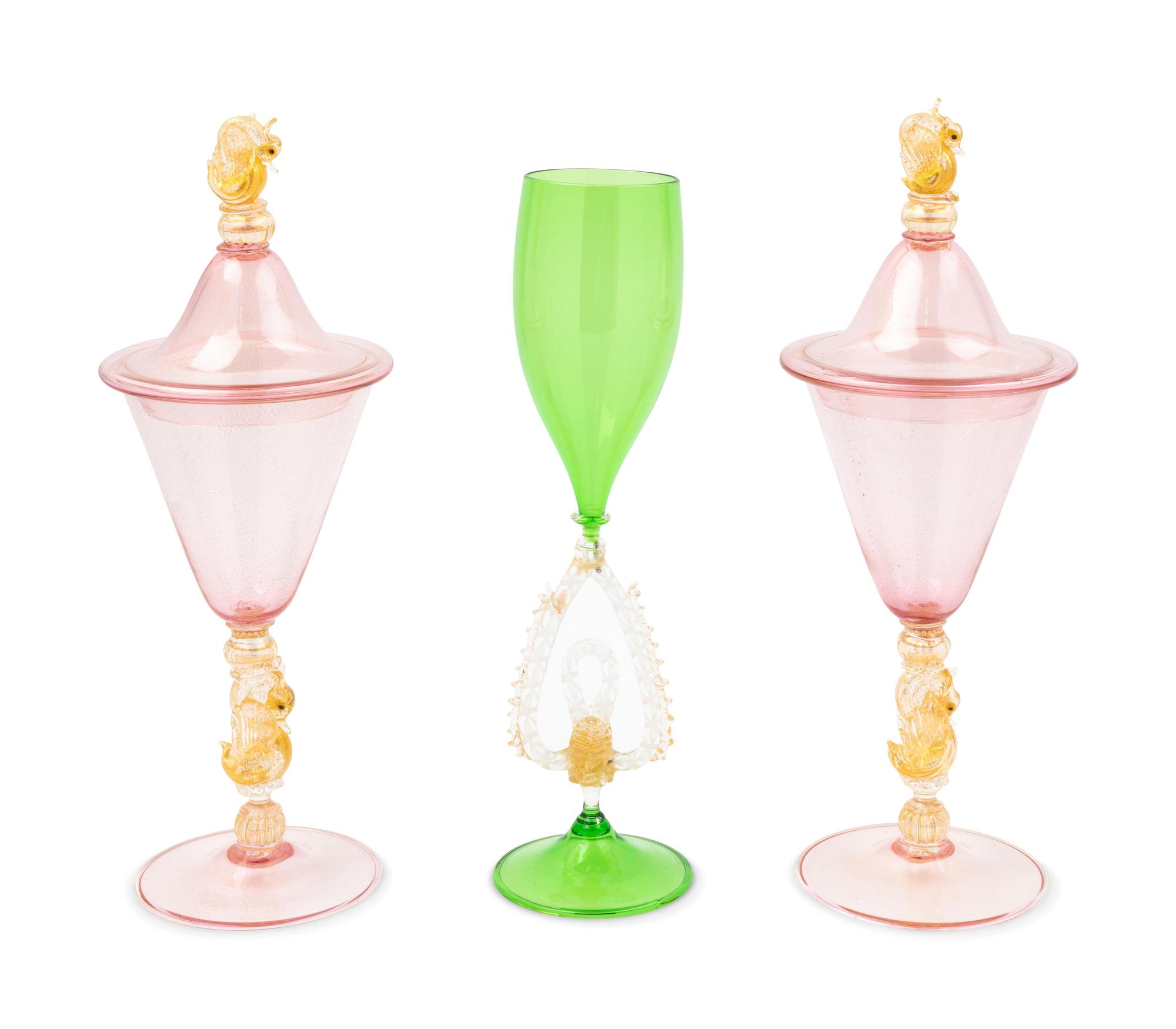 Collection of Three Goblets