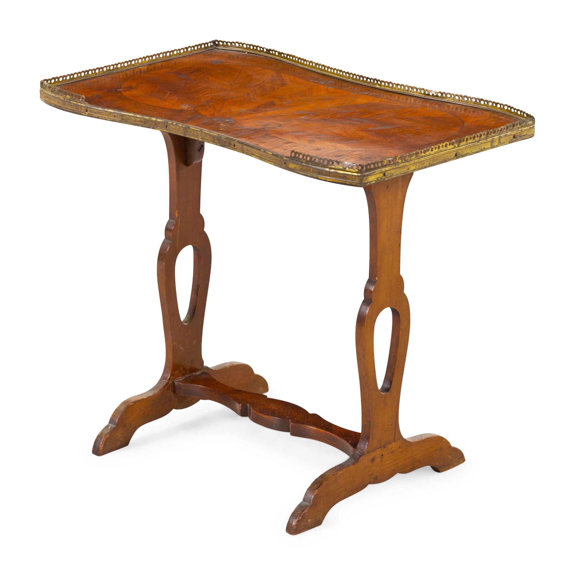A French Gilt Metal Mounted Marquetry Side Table
