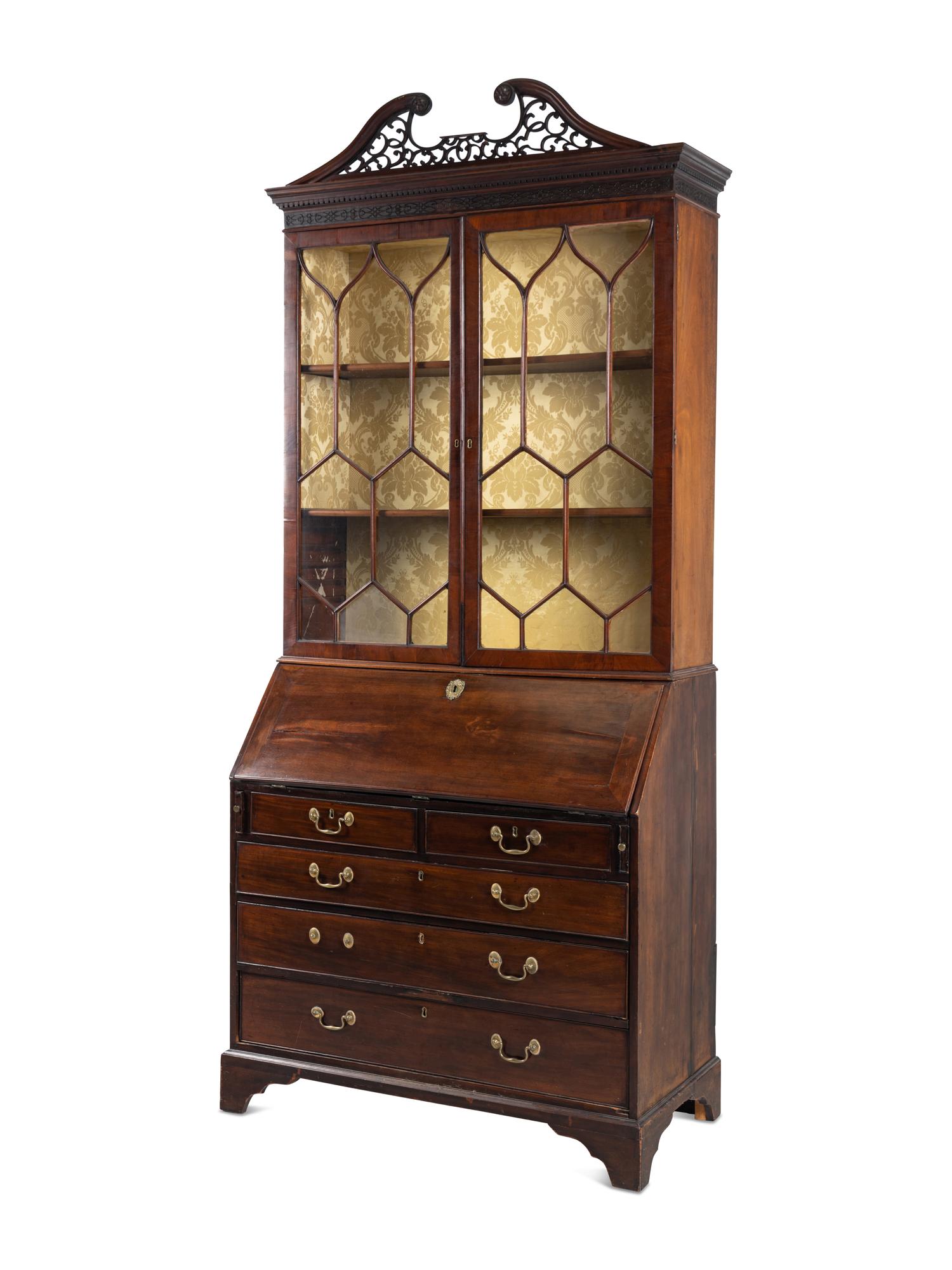 A George III Mahogany Secretary Bookcase