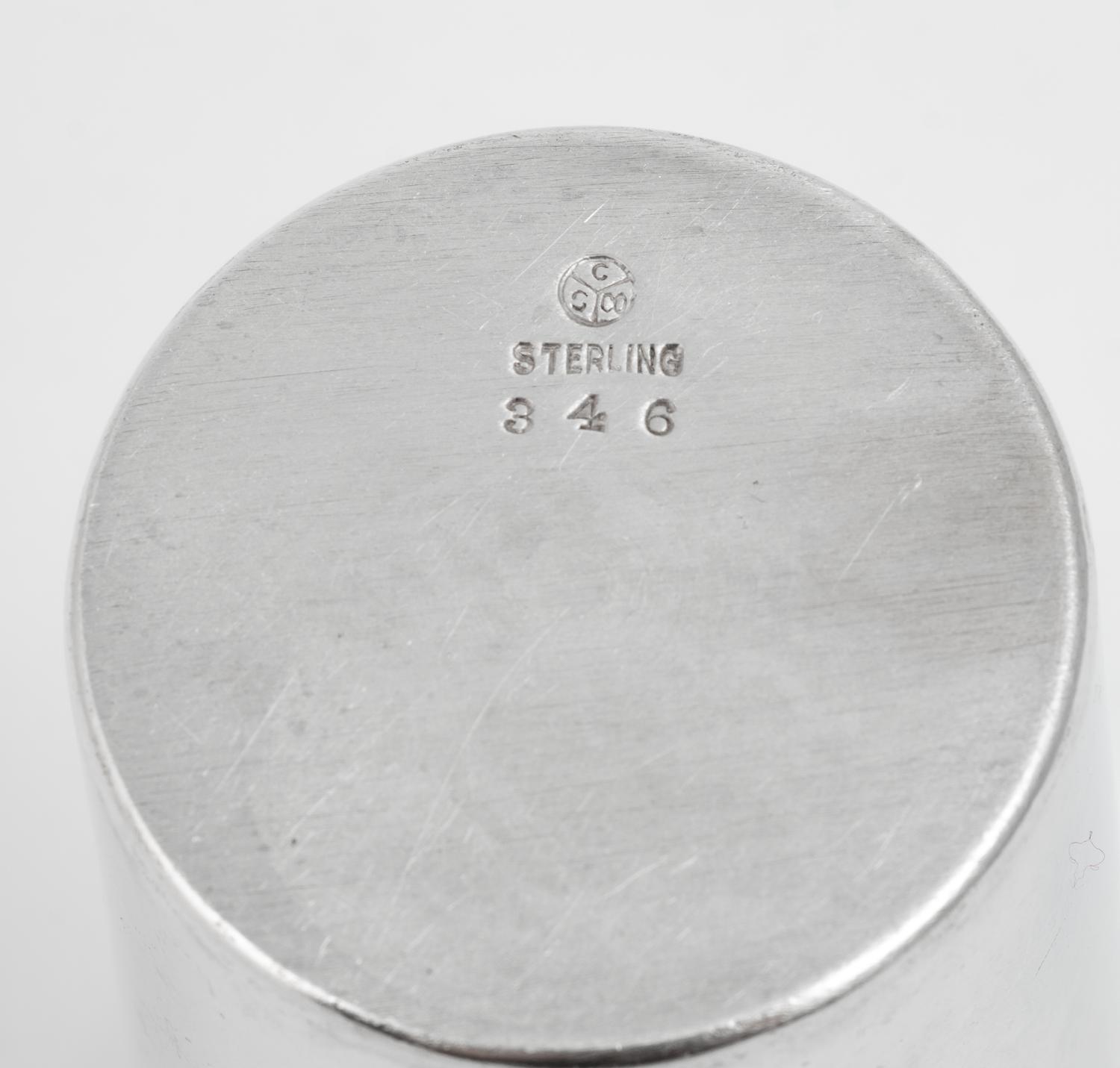A Set of Nine American Silver Tumblers