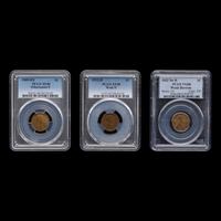 A Collection of Three Graded Abraham Lincoln 1c Coins