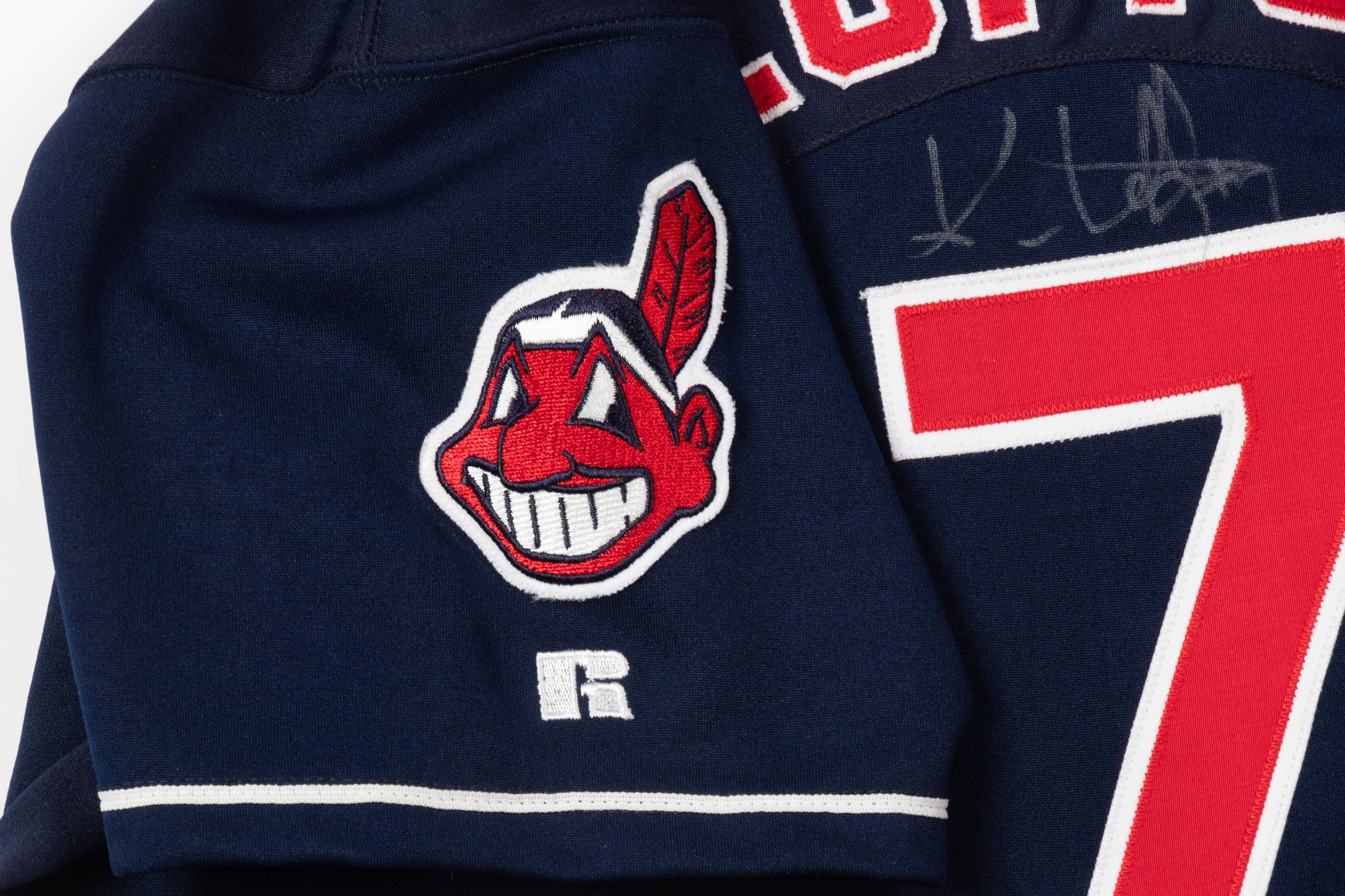 A 2001 Kenny Lofton Cleveland Indians Signed Jersey