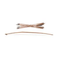 Sioux Painted Bow, with Eight Arrows
