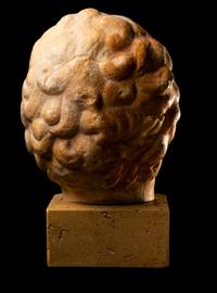 A Large Roman Marble Portrait Head of a Youth