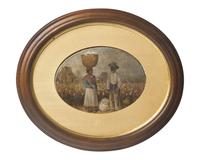 [FOLK ART]. WALKER, William Aiken (1839-1921), attrib. Cotton Pickers .