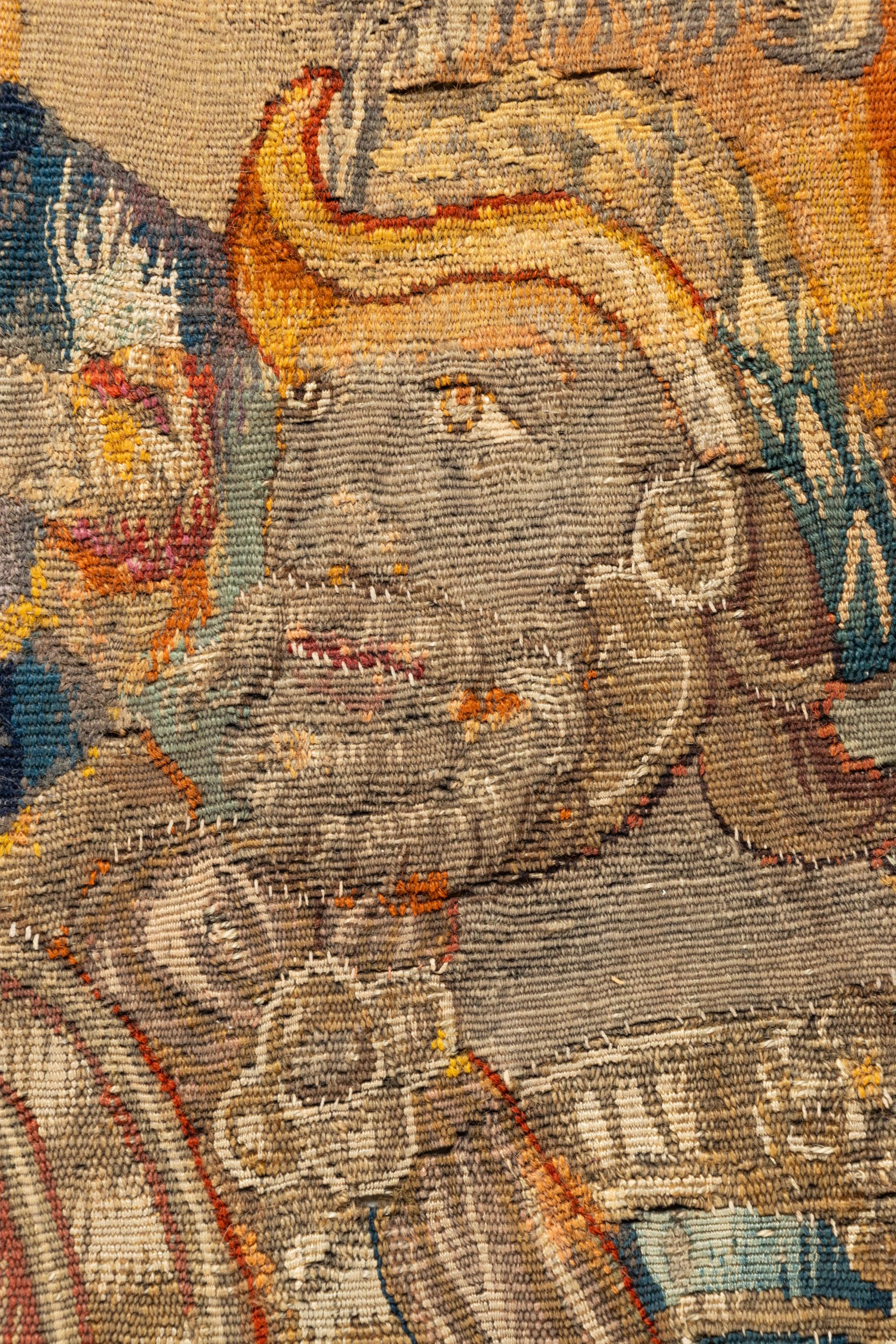 A Continental Wool Tapestry Fragment