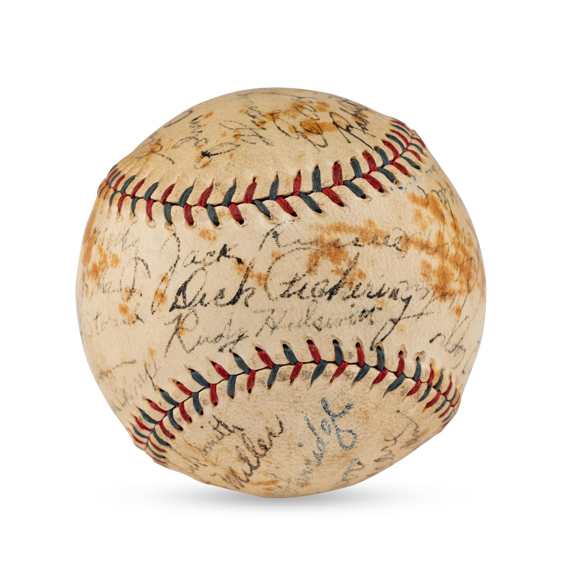 A 1931 Boston Red Sox Team Signed Autograph Baseball (Beckett Authentication Services)