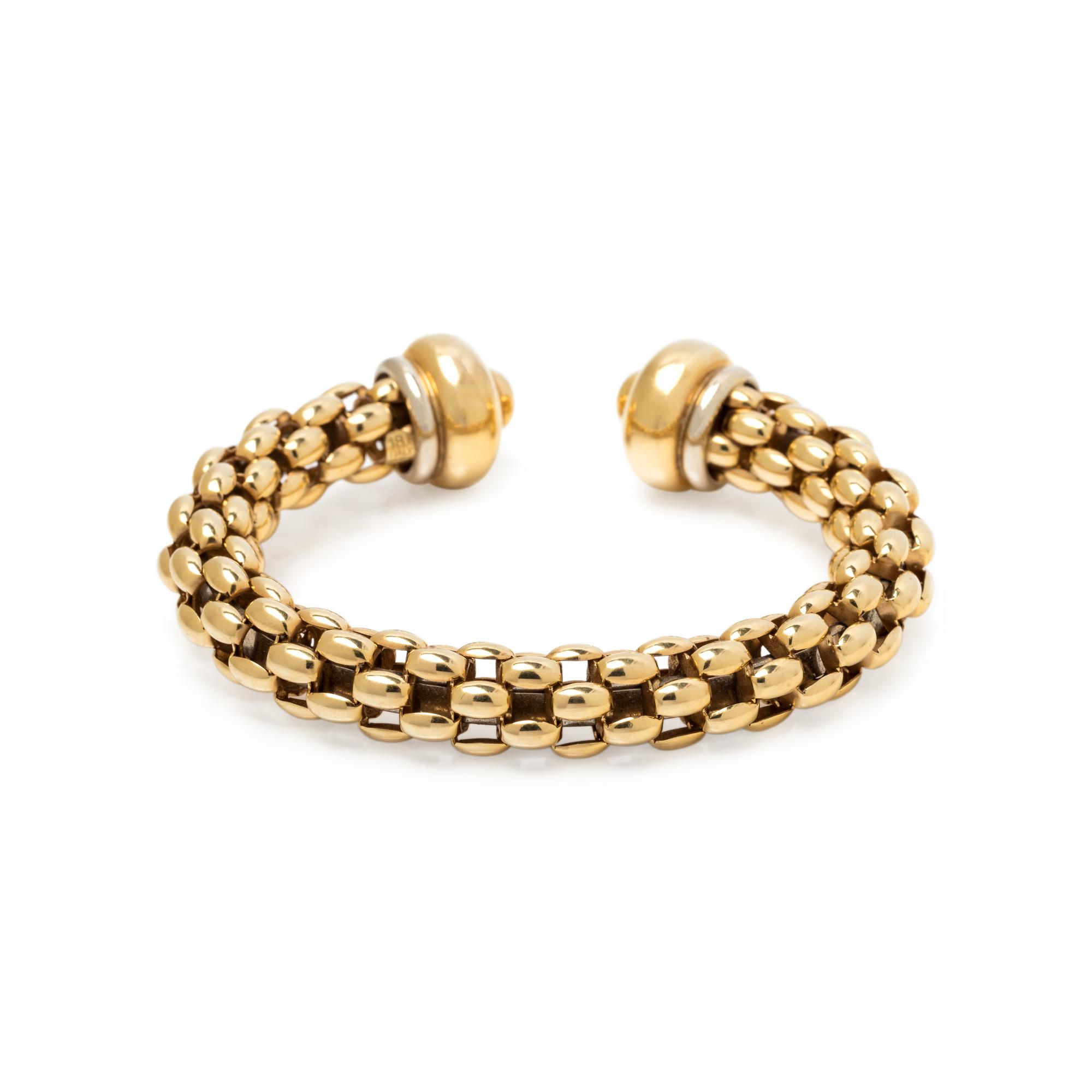 YELLOW GOLD CUFF BRACELET