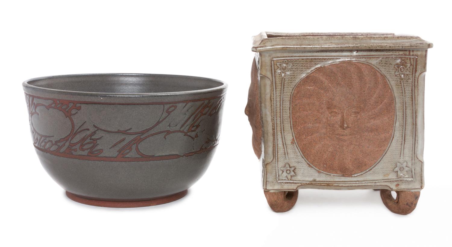 An American Pottery Bowl Diameter of first 10 inches.