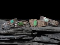 Navajo Silver and Turquoise Cuff Bracelets