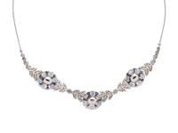 SAPPHIRE AND DIAMOND NECKLACE