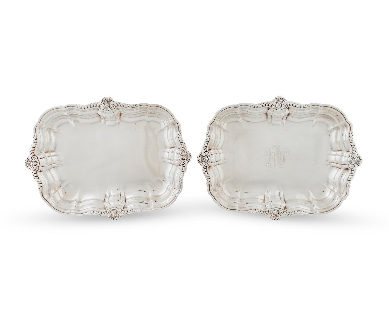 A Pair of American Silver Serving Dishes — 20TH CENTURY