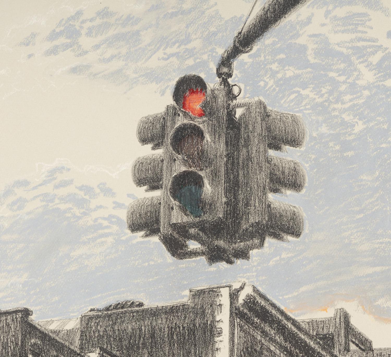 Traffic Light, 1973 and 22nd Street, 1974 (two works)