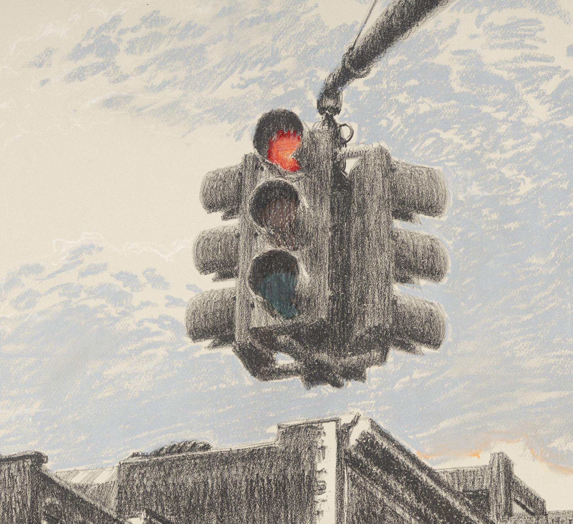 Traffic Light, 1973 and 22nd Street, 1974 (two works)