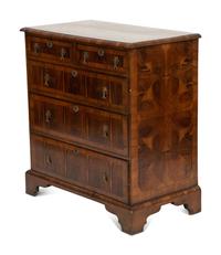 A William & Mary Style Oyster Veneered Chest of Drawers
