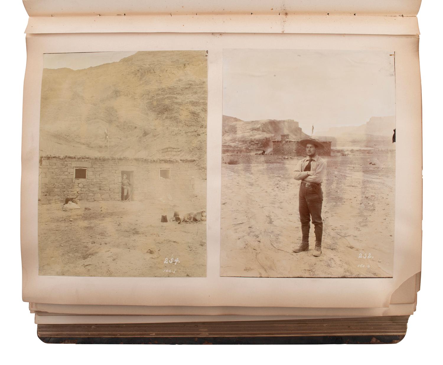 [EARLY PHOTOGRAPHY - WESTERN AMERICANA]. Album containing photographs documenting Robert B. Stanton's Survey of the Colorado River, 1889.