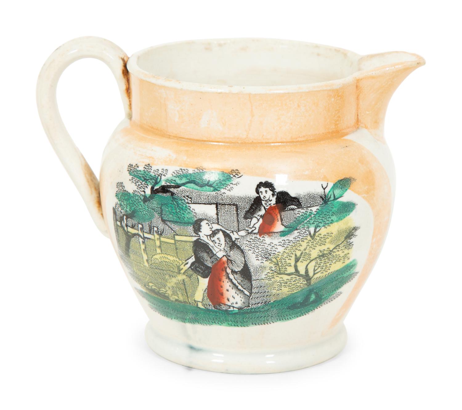 Seven Staffordshire Creamers