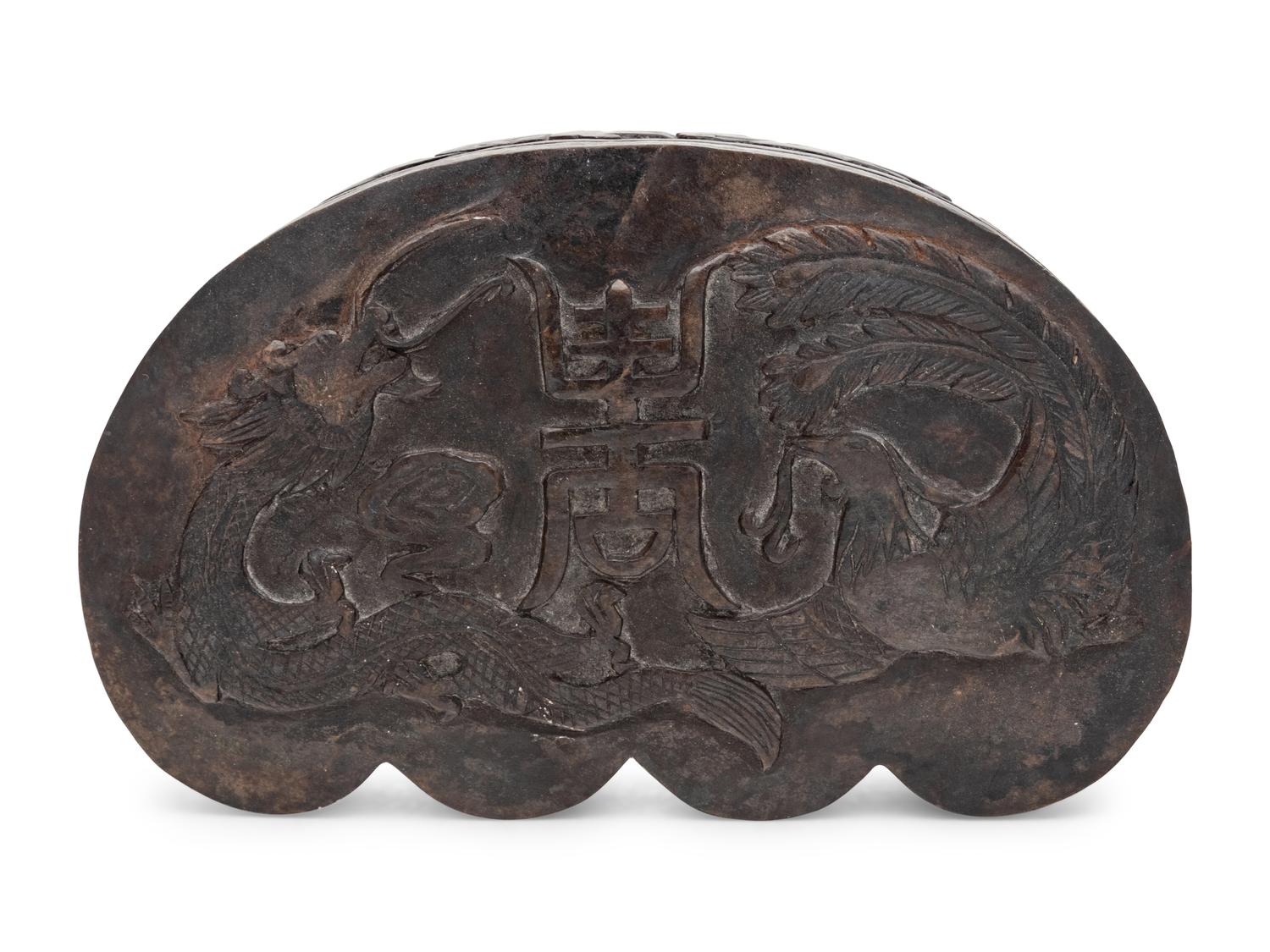 A Chinese Export Metal Box with Dragons