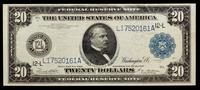 A United States Series 1914-L $20 Federal Reserve Note — PCGS CURRENCY GRADED VF30PPQ