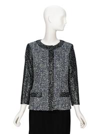 Chanel, Shimmery Two-Tone Cardigan Jacket