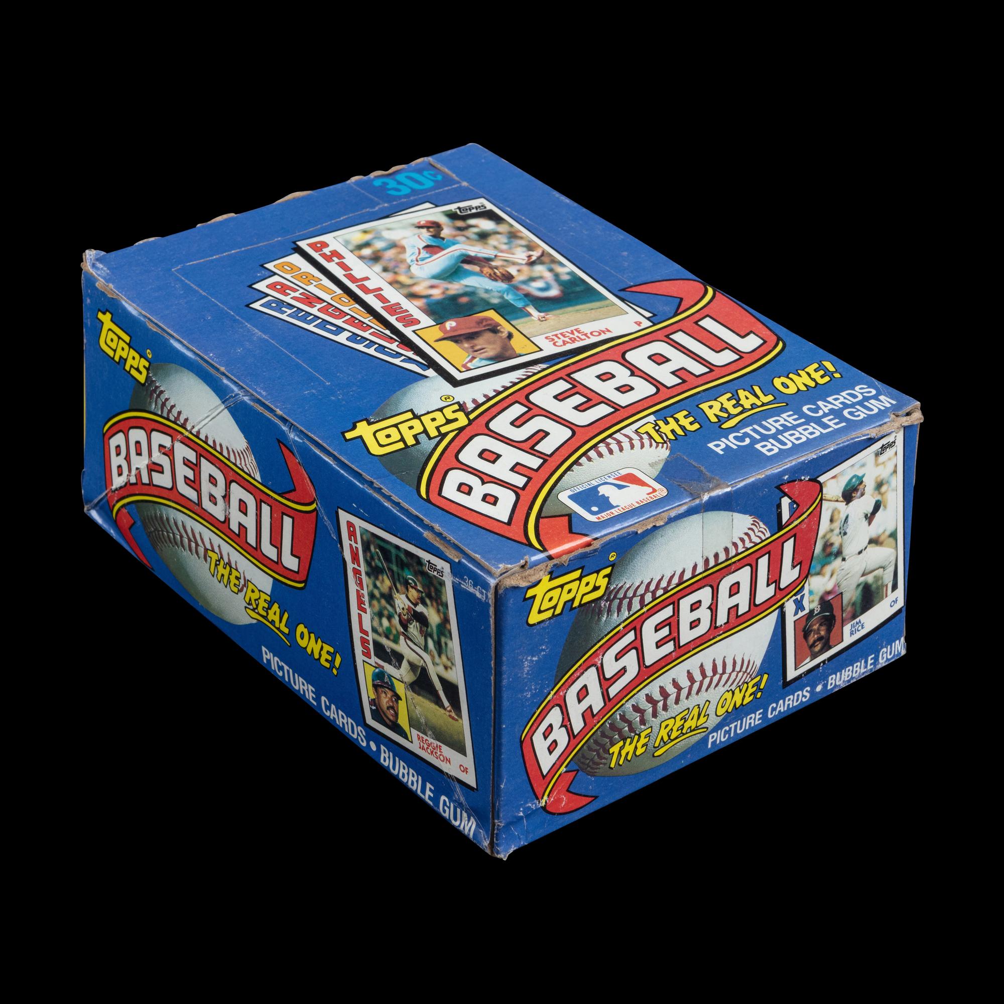 An Unopened Wax Box of 1984 Topps Baseball Cards