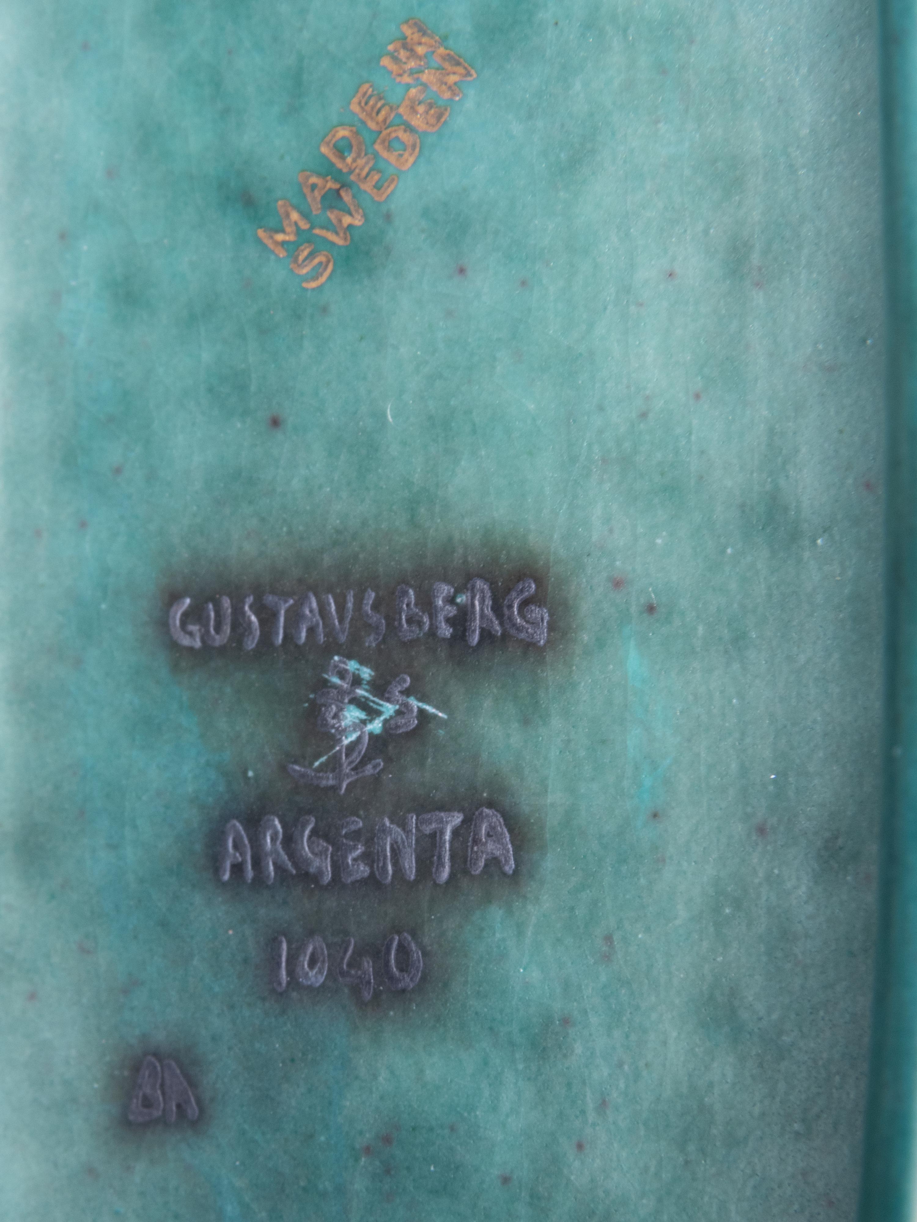 Two Argenta Lidded Vessels Gustavsberg, Sweden