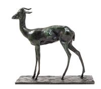 An Italian Bronze Figure, after Rembrandt Bugatti (1884-1916) Height 13 inches.