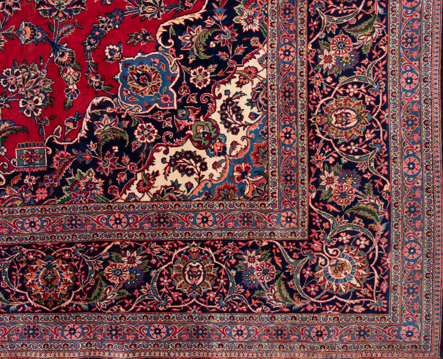 A Kashan Wool Rug