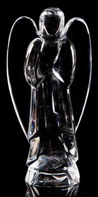 A Baccarat Glass Figure of an Angel Length 6 inches.