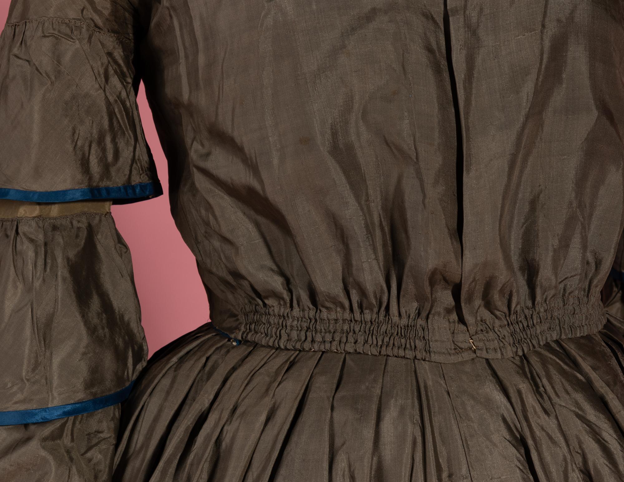 Silk Tiered Day Dress, 1850s