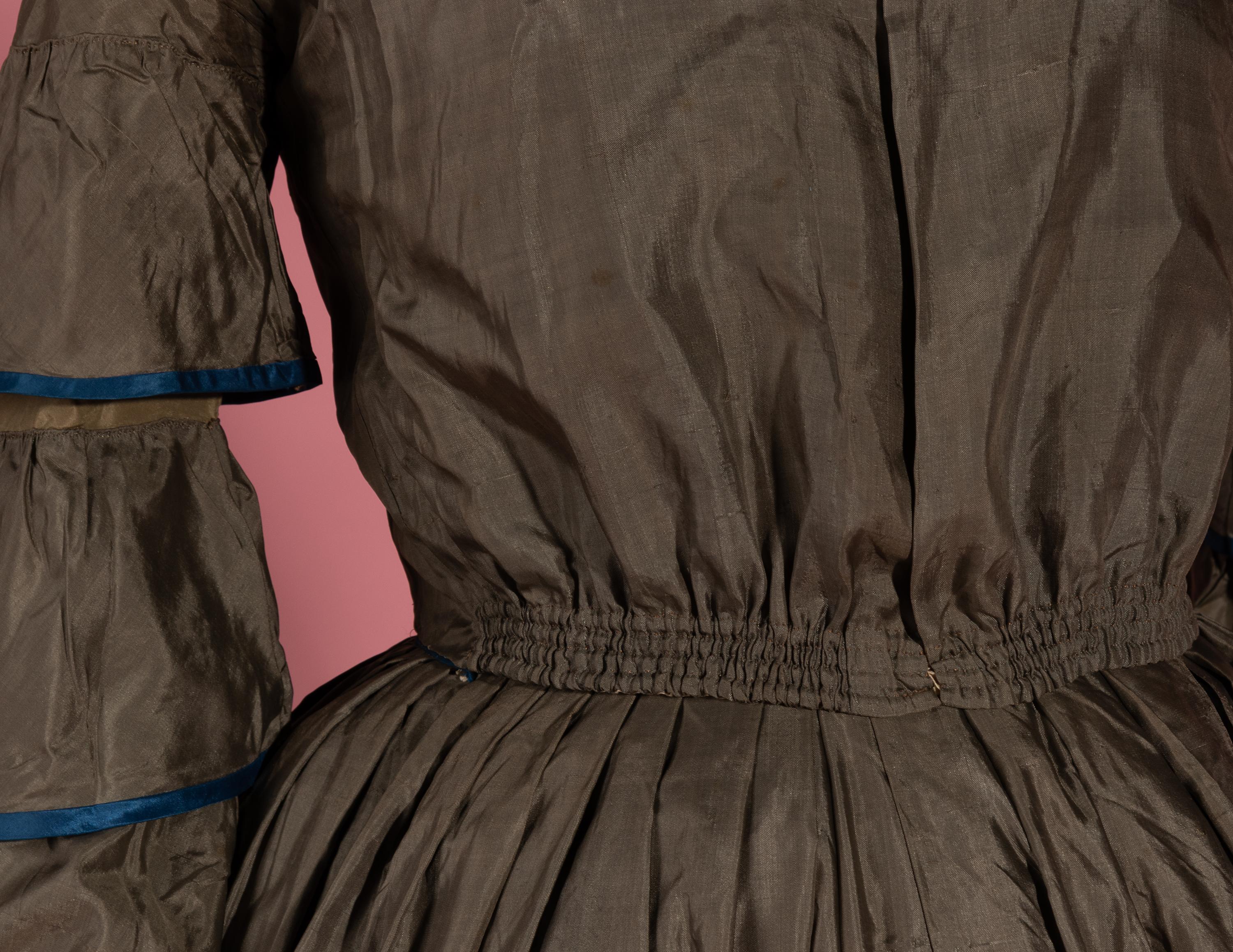 Silk Tiered Day Dress, 1850s