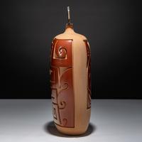 Carved Redware Pottery Vase February 1999