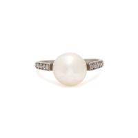 ANTIQUE, PEARL AND DIAMOND RING
