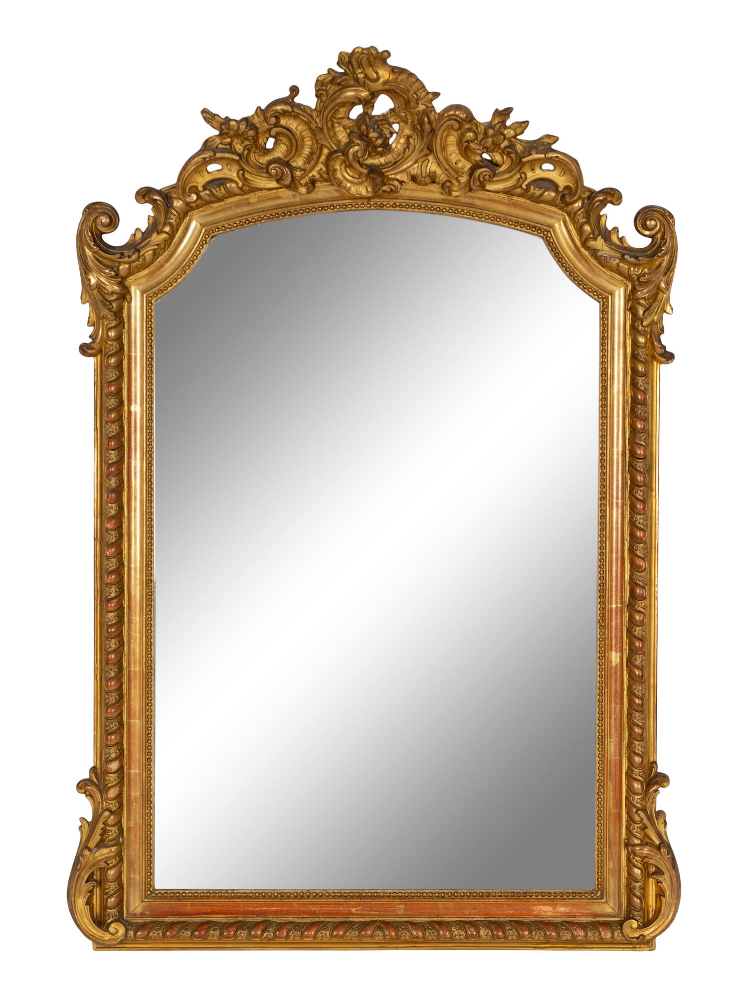 A Continental Giltwood Pier Mirror