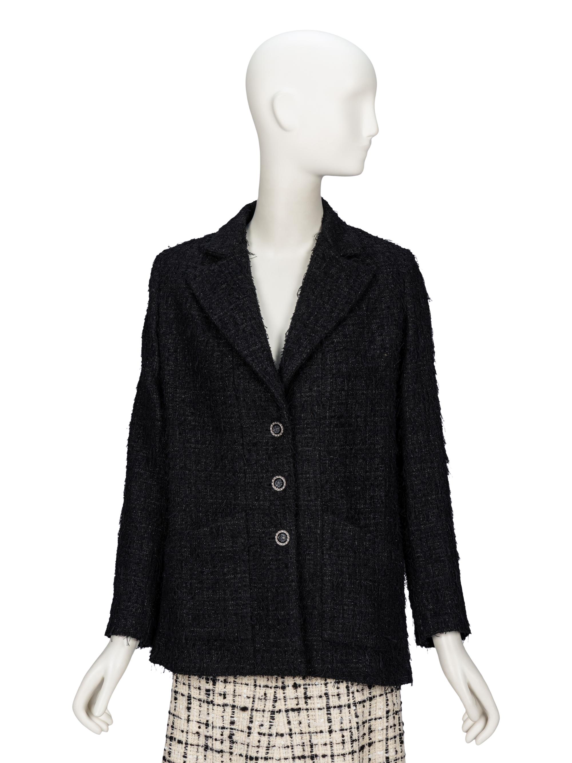 Chanel, Fringed Glittery Tweed Blazer